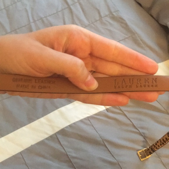 NWOT Ralph Lauren cheetah print leather belt size M - Picture 4 of 5